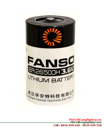 Fanso ER26500H; Pin nuôi nguồn PLC Fanso ER26500H lithium 3.6v C 9000mAh chính hãng 